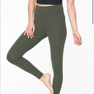 Athleta Tight Leggings in Olive Green